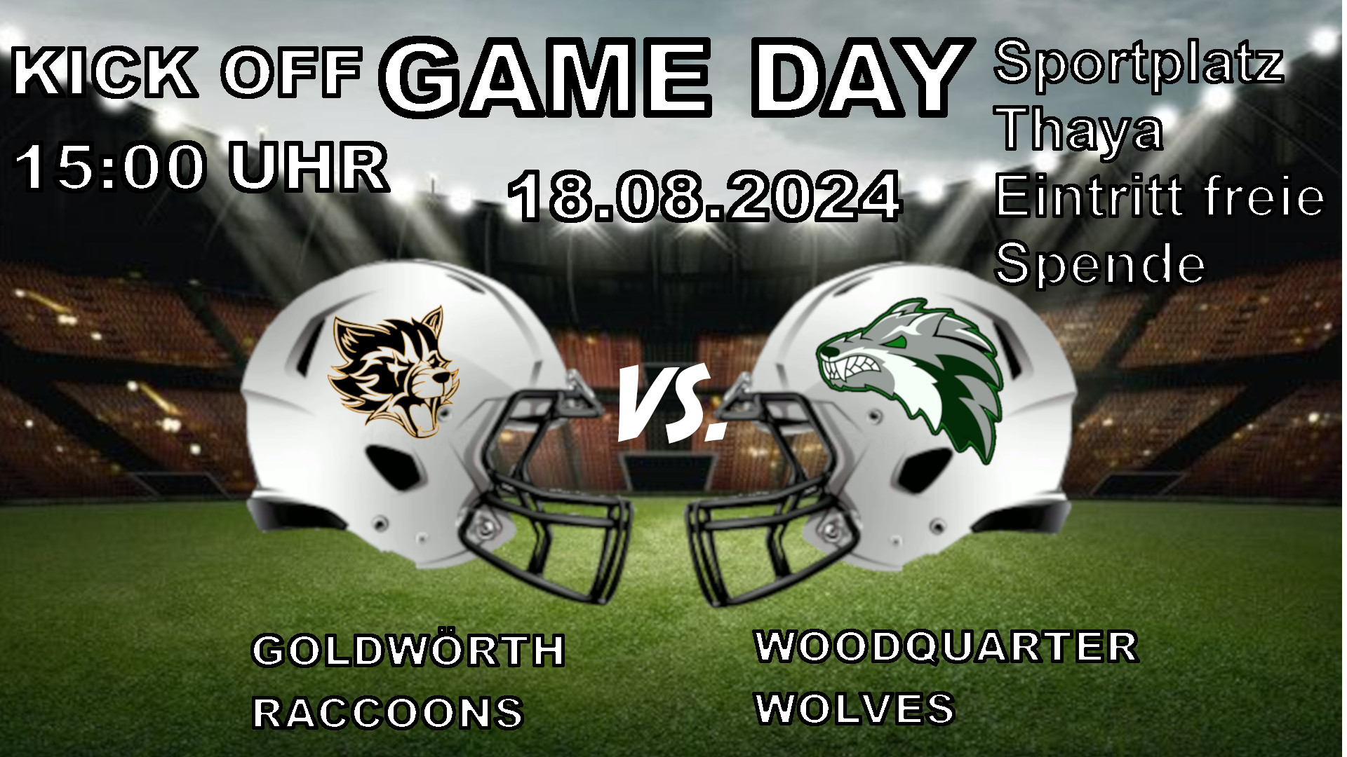 Read more about the article WOODQUARTER WOLVES VS. GOLDWÖRTH RACOONS